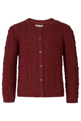 Strickjacke Apache - Oxblood Red