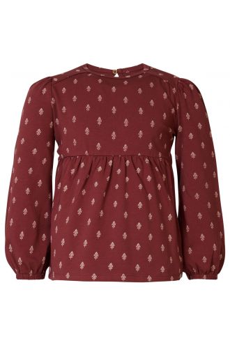 Langarmshirt Aldine - Oxblood Red