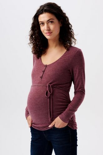 Esprit Still-Shirt - Plum red