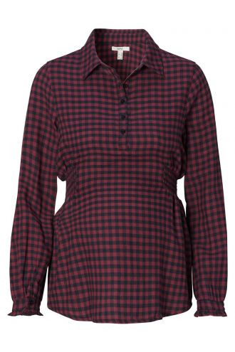 Bluse - Plum red