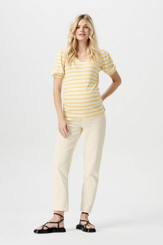 Noppies Straight Umstandsjeans Azua - Bone White