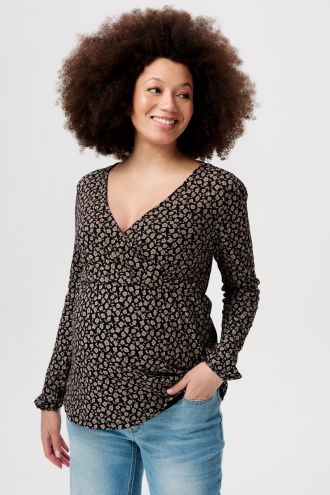 Noppies Bluse Janice - Black flower