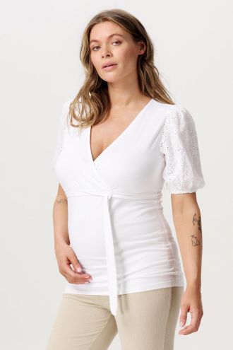 Noppies Nursing shirt Kayleigh - Optical White