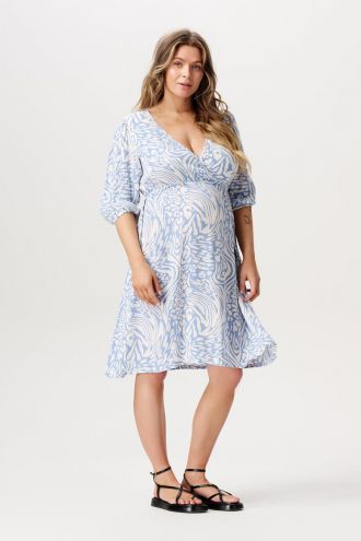 Noppies Nursing dress Keara - Cornflower