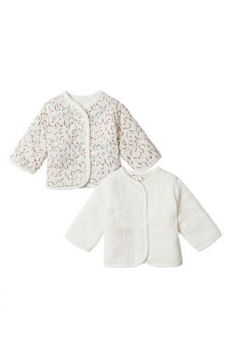 Noppies Baby Jacket Cypress - Reversible - Whitecap Gray