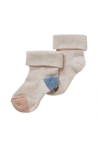 Noppies Socks (2 pairs) Broadway - Oatmeal