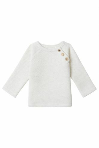 Noppies T-shirt manches longues Barre - Oatmeal