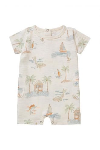 Noppies Play suit Boxford - Whisper White