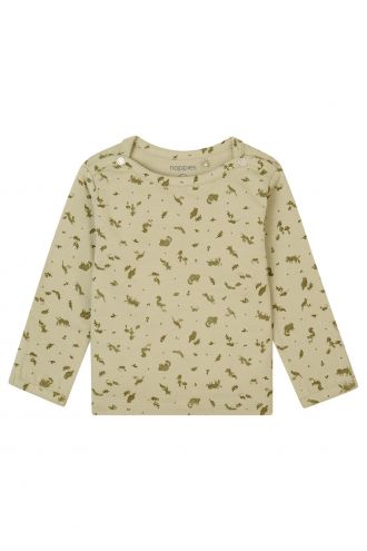 Noppies Baby Longsleeve Guia - Moss Gray Noppies Baby Longsleeve Guia - Moss Gray
