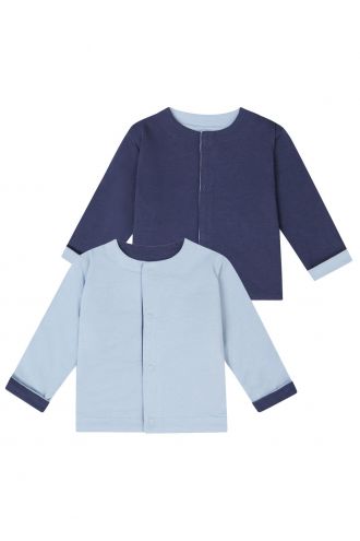 Noppies Baby Cardigan Nowra - Reversible - Blue Fog