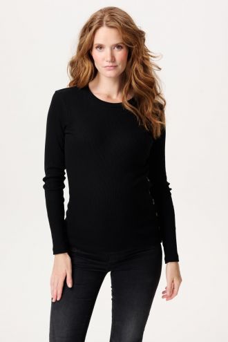 Noppies Maternity T-shirt d'allaitement Aarhus - Black
