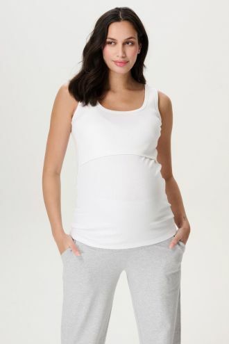 Noppies Maternity Top d'allaitement Evita - Optical White