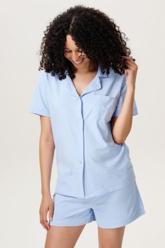 Noppies Maternity Haut de pyjama d'allaitement Neero - Light Sky