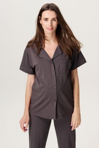Noppies Maternity Haut de pyjama d'allaitement Neero - Forged Iron