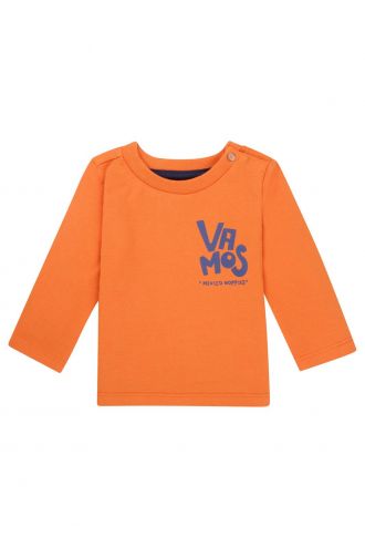 Noppies Baby Langarmshirt Olton - Jaffa Orange