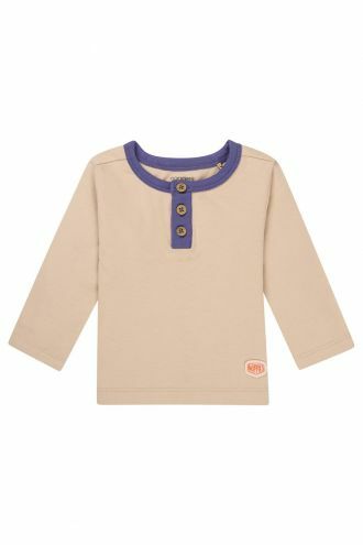 Noppies Baby Langarmshirt Olivehurst - Soft Sand