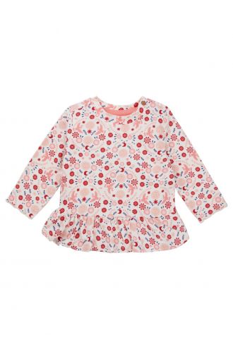 Noppies Baby Langarmshirt Meeker - Floral pattern Pink