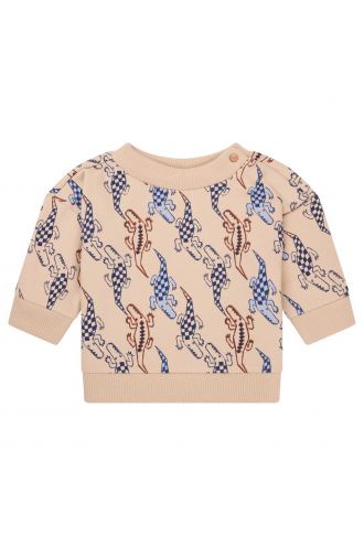 Noppies Baby Sweater Oroville - Animals pattern Sand/Nude