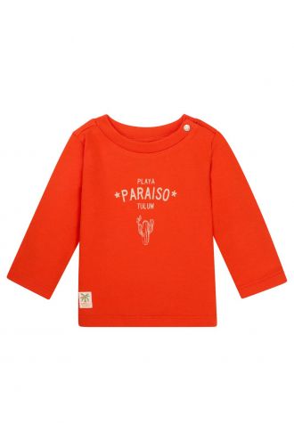 Noppies Baby Langarmshirt Okawa - Spicy Orange