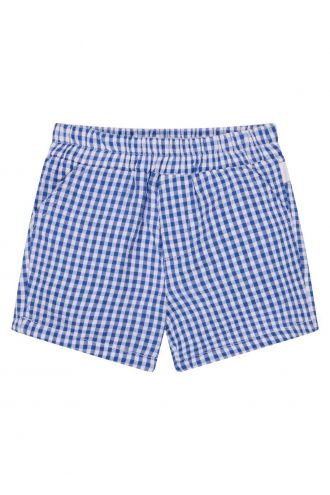 Noppies Baby Shorts Olbia - Check pattern Medium blue