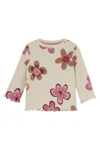 Noppies Baby Langarmshirt Trinity - Floral Pattern Pink