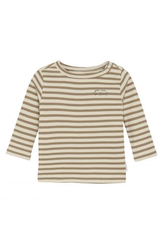 Noppies Baby Longsleeve Seguin - Stripe pattern Medium Brown
