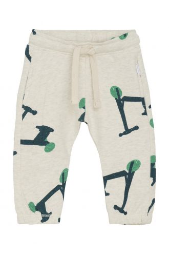 Noppies Baby Broek Sudbury - Vehicle Pattern Green