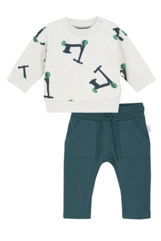 Noppies Baby Set shirt met broek Slayton - Mediterranea