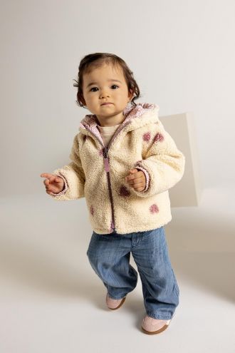 Noppies Baby Manteau d'hiver Maplegrove - Reversible - Salsa