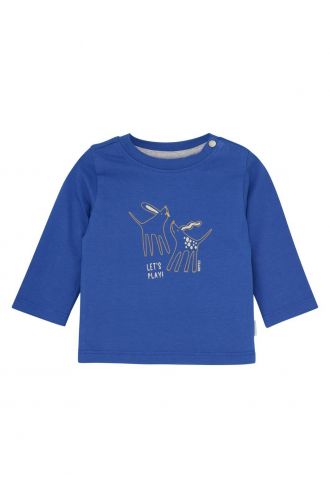 Noppies Baby Longsleeve Shafer - Greek Flag Blue