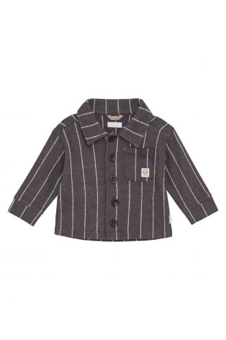 Noppies Baby Vest Seeley - Stripe Pattern Dark Grey