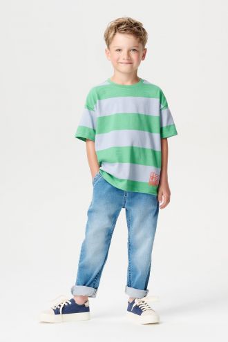 Noppies Kids T-shirt Larkfield - Stripe pattern Medium Grey