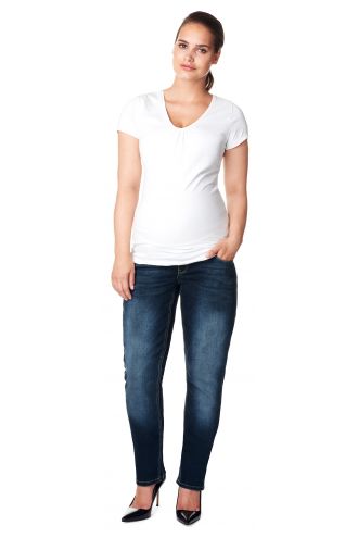 Noppies Straight Umstandsjeans Mena Plus Size - Dark Stone Wash