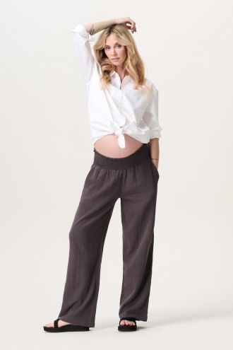 Noppies Maternity Casual Hose Wide leg fit under the belly - Forged Iron
