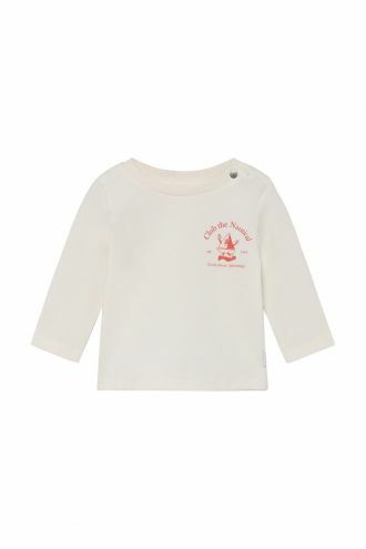 Noppies Baby Longsleeve - backprint - Egret