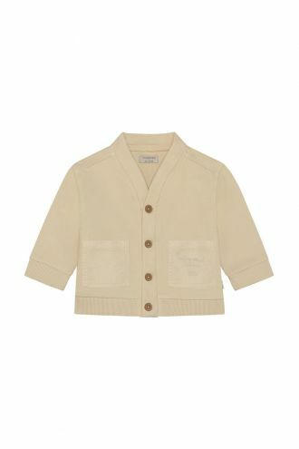 Noppies Baby Vest Cardigan LS - Gravel