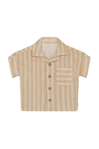 Noppies Baby Overhemd stripe - Irish Cream