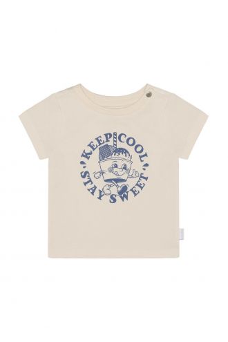 Noppies Baby T-shirt - backprint - Egret