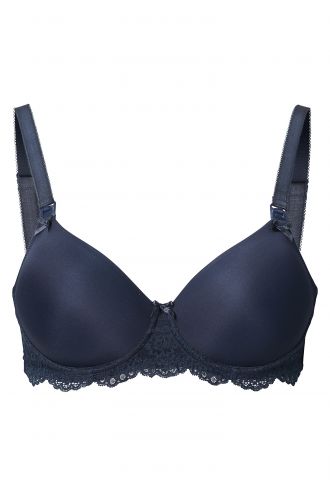 Soutien-gorge d'allaitement rembourré Micro Lace - Dark Blue