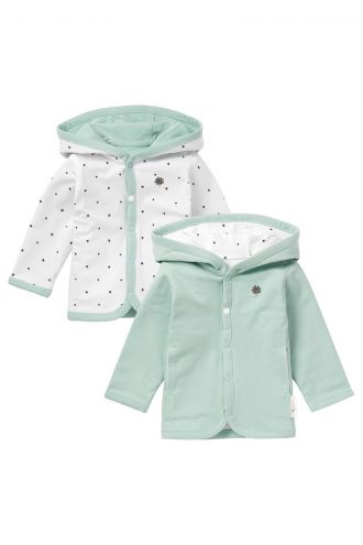 Noppies Strickjacke Nusco - Reversible - Grey Mint