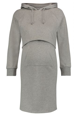 Queen Mum Nursing dress - Grey Melange