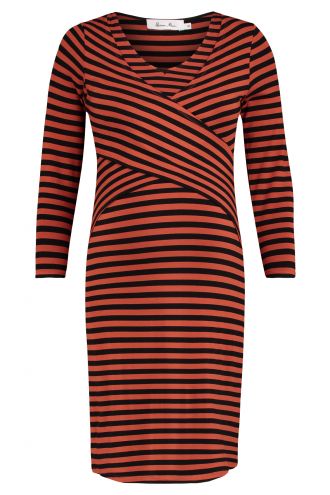  Still-Kleid - Brown Stripe