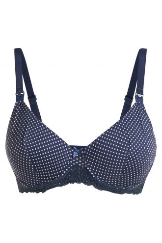 Noppies Gepolsterter Still-BH Spacer Dot - Navy