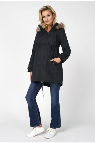 Noppies Winter coat Malin 2-way - Black