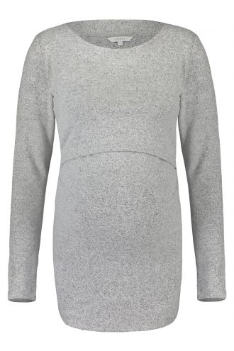 T-shirt d'allaitement Lane - Grey Melange