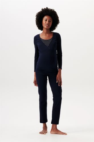 Noppies Pyjamashirt met voedingsfunctie Demi - Night Sky