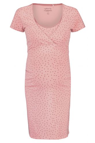 Nuisette d'allaitement Suzy heart - Silver Pink AOP
