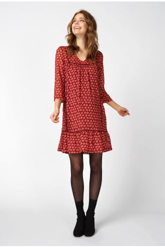 Queen Mum Robe Dresses - Spiced Coral