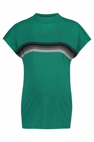 Supermom T-shirt Stripe - Bright Green