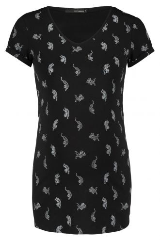 Supermom T-shirt Tiger - Black AOP